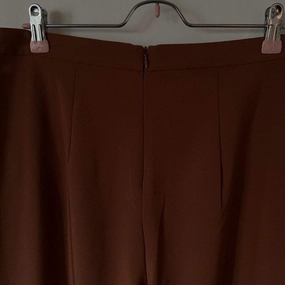 NWT ANTHROPOLOGIE - Stretch Flair Pants in Bronze – size M - Picture 7 of 11